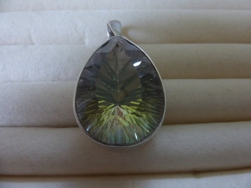 Large mystic topaz pendant - mystic,