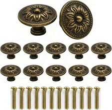 12PCS Vintage Bronzy Cabinet