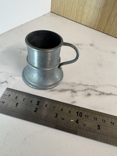 Vintage pewter measure tankard - pewter,