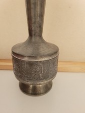 Dovre Nordic Trolls Norsk Tinn Pewter Vase  Norwegian Viking Folk Tales 10" Tall