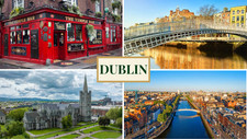 Dublin Ireland Fridge Magnet Travel Souvenir Gift Temple Bar Ha’Penny Bridge