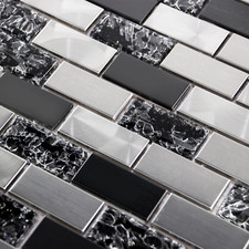 Luxury Textured Black Glass &