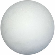 Solid White 15cm Sphere