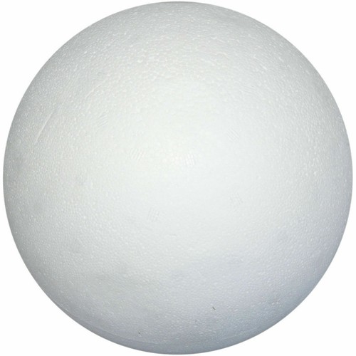 Solid white 15cm sphere - white,