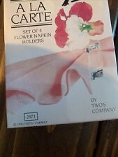 A LA CARTE SET OF 4 ~ FLOWER
