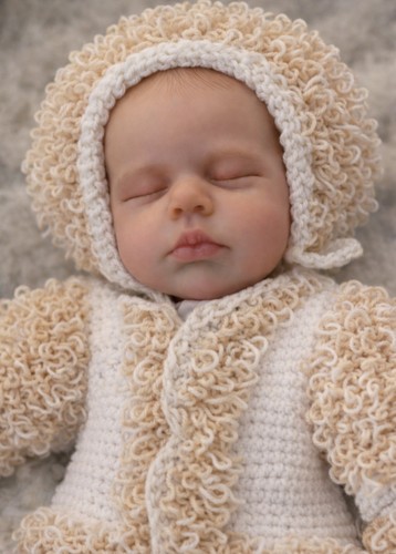 Loopy handmade baby - hat, and