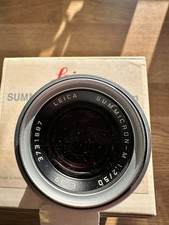 Leica 50mm F2 Summicron M Chrome on Brass 11816 Mint Boxed with Chrome UVA E39