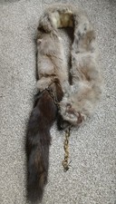Vintage pale grey real - vintage, fox