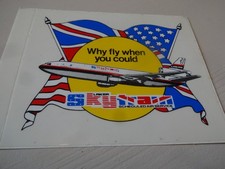 Vintage Laker Airways Skytrain Sticker "Why Fly When You Could Skytrain".