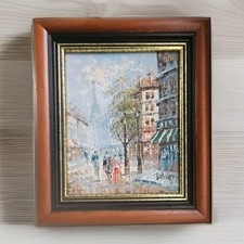 Parisian Scene Oil Painting By