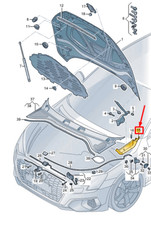 AUDI A3 Sportback 8Y Left Cowl
