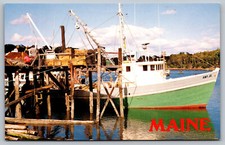Postcard fishing boat day - postcard,