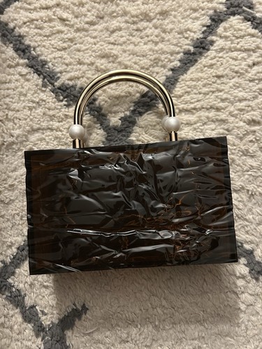 Zara pearl strap box bag - pearl,