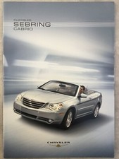 Chrysler Sebring Cabrio German Market Car Sales Brochure - May 2007 - in German