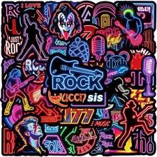 50 X Rock Music Neon Sign