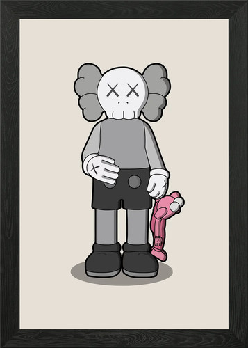 Kaws framed wall art - kaws,