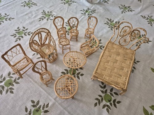 Never used vintage wicker - vintage, /