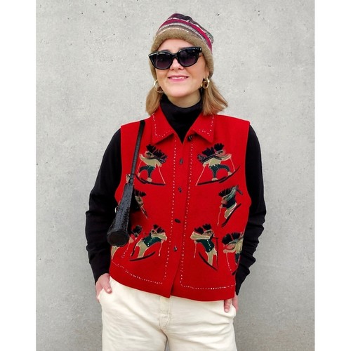 Vintage women vest large - women's,