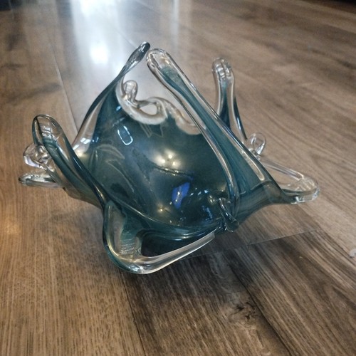 Murano art glass turquoise - art,