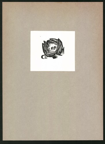 Exlibris hand catches a - ch,,