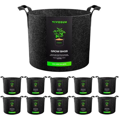 10x grow bags - bags, 20l