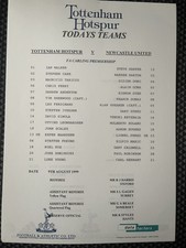 TOTTENHAM HOTSPUR v Newcastle