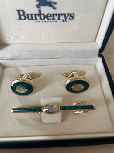 Burberry cufflinks tie clip - cufflinks,