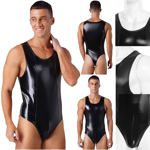 Men wet look patent - uk,