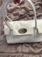 Mulberry Bayswater Leather Bag Patent White Genuine… price just reduced!!  