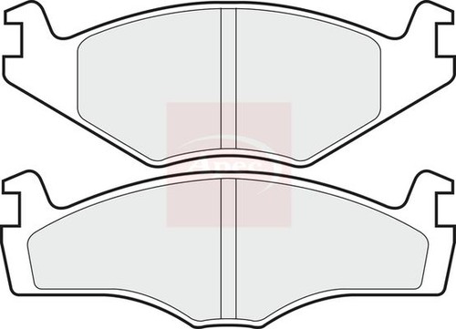 Brake pad set - pad,