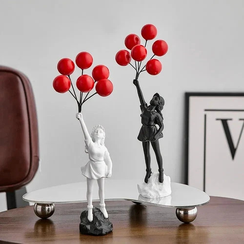 Resin banksy flower thrower - flower,