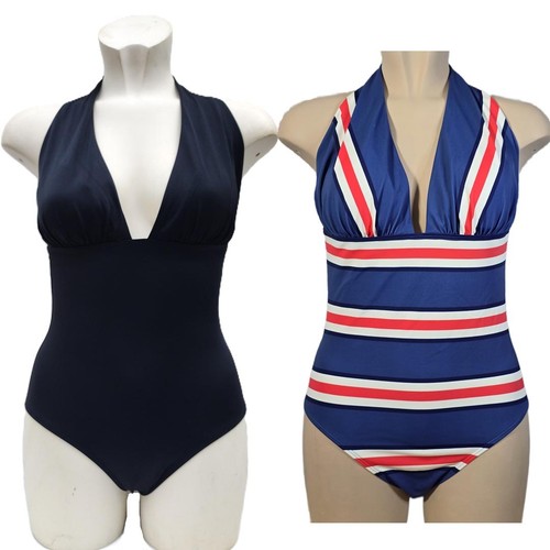 Boden plunge swimsuit - swimsuit, halter