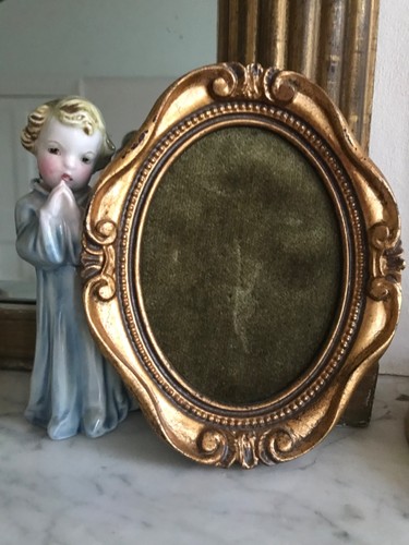 Vintage gold oval decorative - vintage,