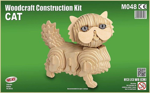 Cat woodcraft construction kit - woodcraft,