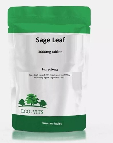 Sage leaf 3000mg tablets - sage,