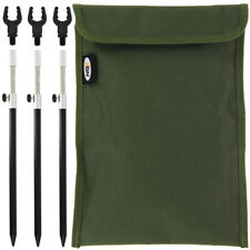 Fishing Bankstick Rod Rest Setup 1-3 Rods Alloy 30-50cm Bank Sticks Carp Tackle