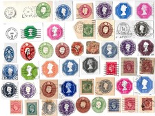 GB - Embossed & Pre Paid Stamps - Queen Victoria, Kings & Queen Elizabeth