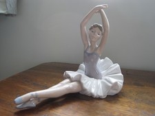 Nao by Lladro Large Figurine- Ballerina in sitting pose (Retired)