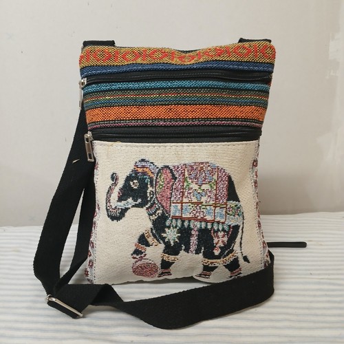 Elephant tapestry crossbody