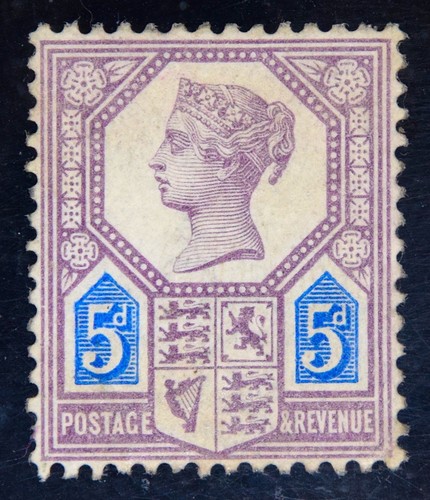 Sg207 1887 5d dull - gb,
