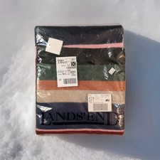 Vintage 100% Lambswool Lands' End Scarf Sealed Never Opened Multi Color 