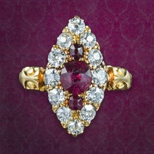 Antique Victorian Ruby Diamond