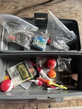 Vintage tackle plastic box - tackle, in