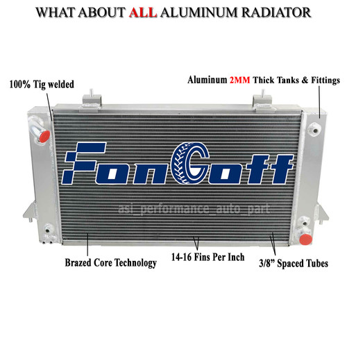 Row aluminum radiator for - aluminum,