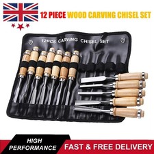 12Pcs Hand Chisel Set Wood