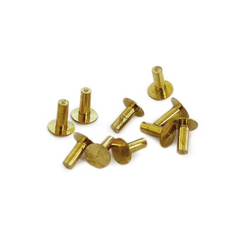 Brass watch dial feet - brass, 10pcs