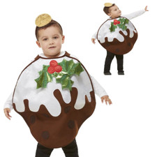 Christmas Pudding Childrens Nativity Play Fancy Dress Costume Xmas Boys Girls Gl