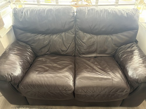 Leather sofa - leather,