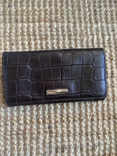 Longchamp roseau croc embossed - longchamp, croc-embossed