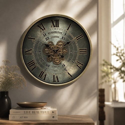 Beautiful 60cm gold - gold, clock